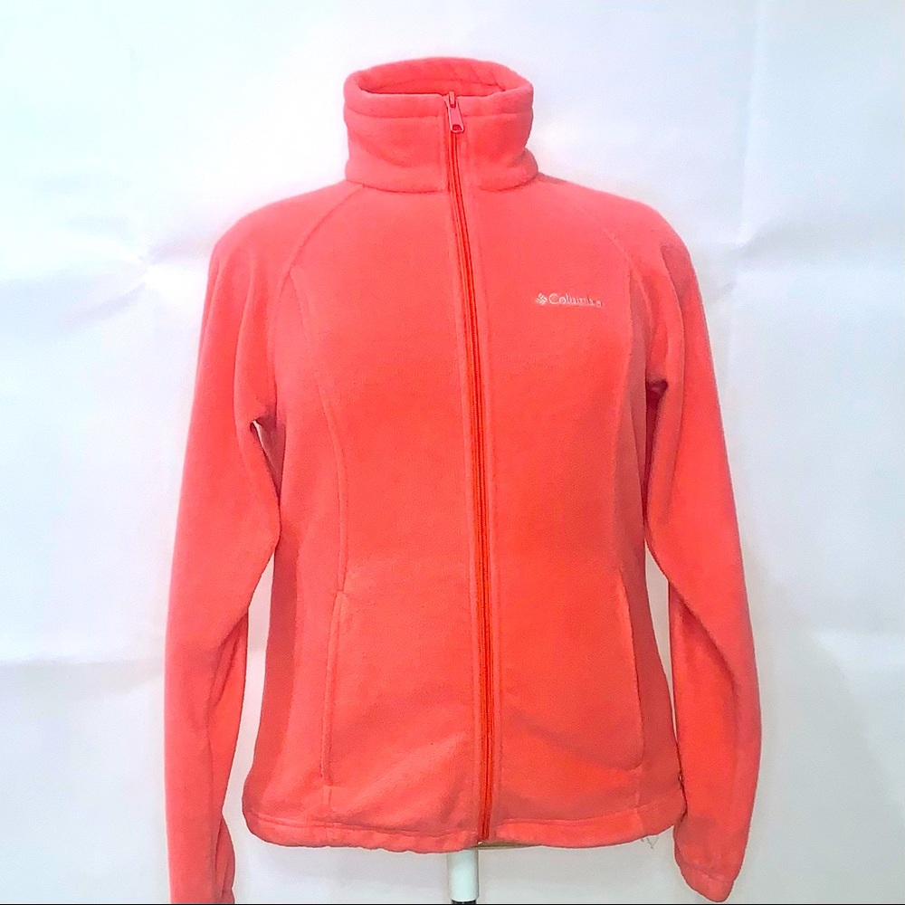 Columbia - Coral Womens Zip Up Fleece Jacket Size M